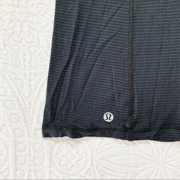 Lululemon Pedal To The Medal Singlet Tank Top, Black / Heathered‎ Black (Sz 4) - Picture 11 of 11